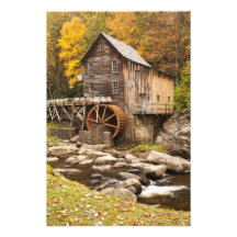 Glade Creek Grist Mill, Babcock State Park, Photo Art