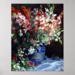 Gladiolas in a Vase by Renoir Print