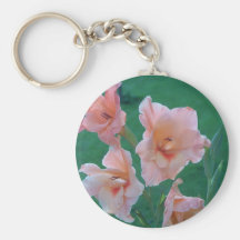Gladiolas in Peach Keychains