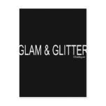 GLAM and GLITTER Post Card