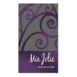 "Glam Baroque Curves" - Distinctive, Classy, Chic Business Cards