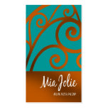 "Glam Baroque Curves" - Distinctive, Classy, Chic Business Cards