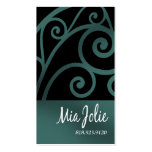"Glam Baroque Curves" - Distinctive, Classy, Chic Business Card Template