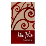 "Glam Baroque Curves" - Distinctive, Classy, Chic Business Card Templates