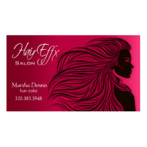 Glam Hair I - Beauty Salon Beautician Hair Stylist Business Card Template