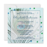 Glam Peacock Feather Teal Bridal Shower