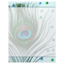 Glam Peacock Feather Teal