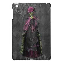 Glamorous Elegant Gothic Skeleton Lady iPad Mini Cover