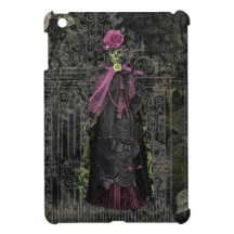 Glamorous Elegant Gothic Skeleton Lady Cover For The iPad Mini