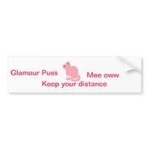 Glamour Puss Bumper Stickers