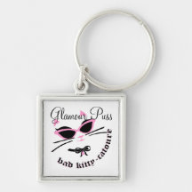 Glamour Puss Key Chain