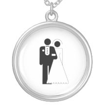 glamourous Bride and Groom Pendants