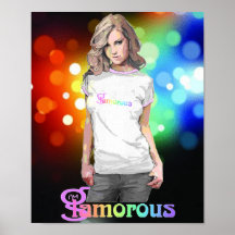 Glamourous - Poster (black)