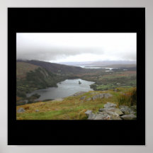 Glanmore Lake from Healy Pass Ireland. Posters
