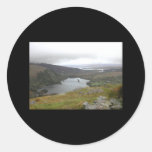 Glanmore Lake from Healy Pass Ireland. Round Stickers