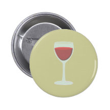 Glas Wein Weinglas glass of wine Anstecknadelbuttons