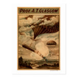 Glasgow Hot Air Balloon Circus Theatre Poster Post Card