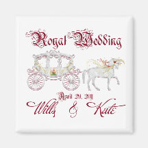 Glass Coach Commemorate the Royal Wedding Magnets