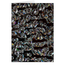 Glass Crystals Reflection Greeting Cards
