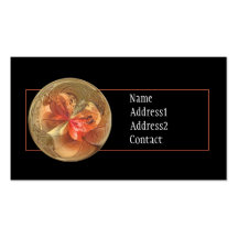 glass design business card