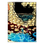 "Glass Dragon Hole in the Wall  CricketDiane Art Greeting Card