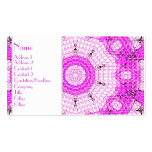 Glass Effect Mosaic Pink Business Cards