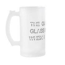 Glass Empty Frosted Mug