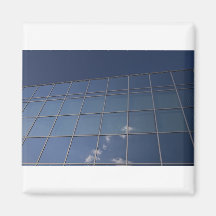 glass facade - corporate building fridge magnet