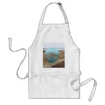 Glass float on sand at beach apron