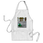 Glass float under pier apron