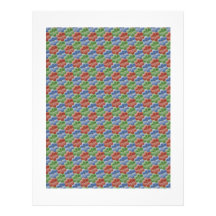 Glass Flowers Scrapbook Paper Personalized Letterhead