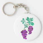 Glass Grapes Key Chains