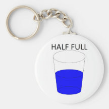 Glass Half Full Key Chain