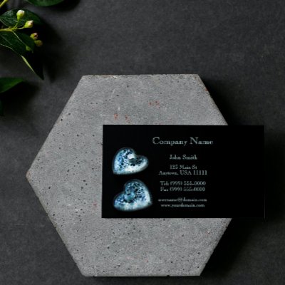 Glass Hearts Business Card by jade426