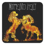 Glass Horses of Murano Italy Sticker