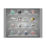 Glass Icons1 Postcard