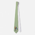Glass Koi Art Successful Character Tie Green