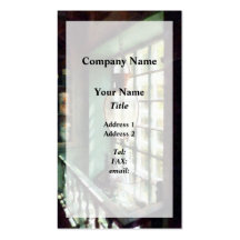 Glass Mortar and Pestle on Windowsill Business Card Templates
