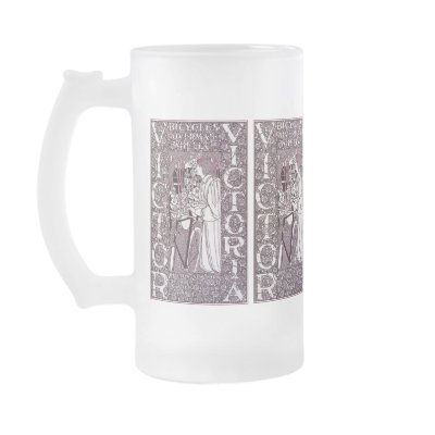 Glass Mug: Victor, Victoria Bicycles by VintageCabaret