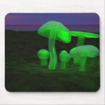 glass mushrooms mouse mat