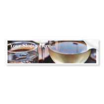 Glass Of White Wine Bumper Stickers