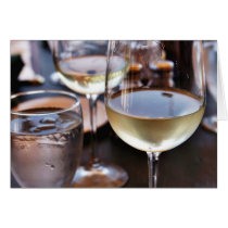 Glass Of White Wine Cards