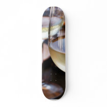 Glass Of White Wine Skate Board