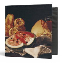 Glass of Wine, Watermelon and Bread binders
