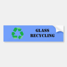 Glass Recycling Sticker Bumper Stickers