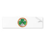Glass Shamrock Bumper Stickers