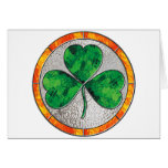 Glass Shamrock Cards