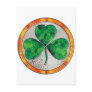 Glass Shamrock Post Cards