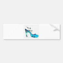 Glass Slipper Bumper Sticker