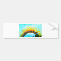 Glass Sun Bumper Stickers